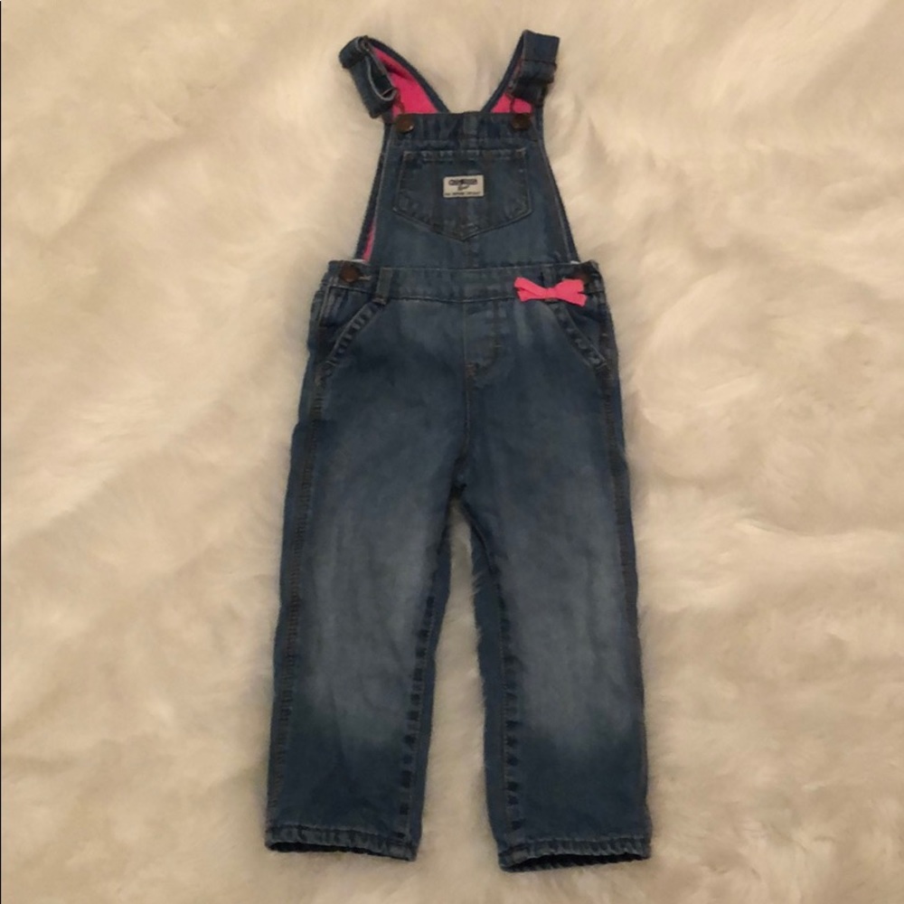 OshKosh fleece lined overalls. 3T & 9m